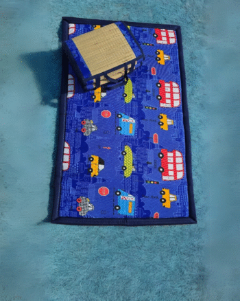 Foldable Korai Mat 3.5/6 Feet (London Print)