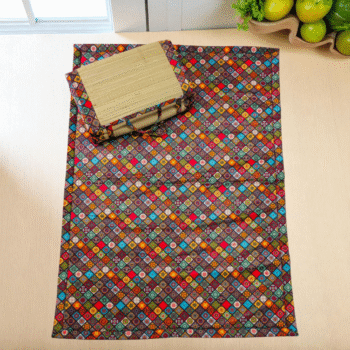 KORAI MAT VELVET MULTI COLOUR ( 5/7 FEET )